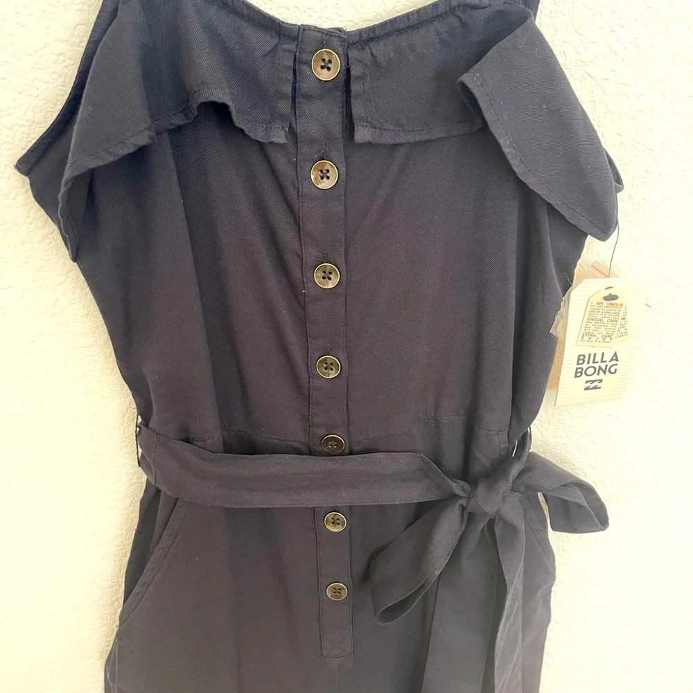 Billabong Sandy Toes Jumpsuit XS Black - Picture 7 of 9